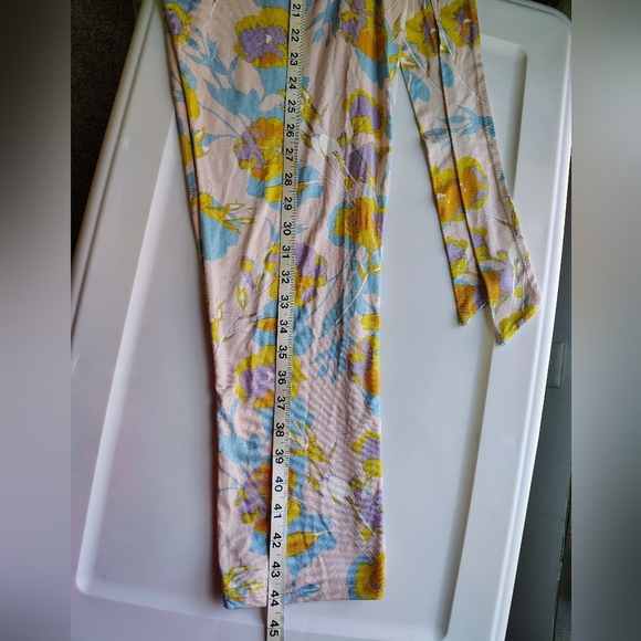 Rachel Pally strapless jumpsuit,pink With yellow flowers,pockets,modal,sz XS. - Picture 14 of 16